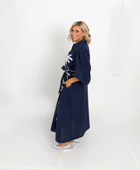 Palm Dress Blue