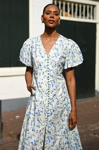 Anita Dress Berry Print