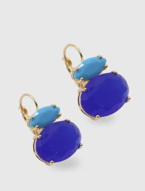 Crystal Blue Earrings