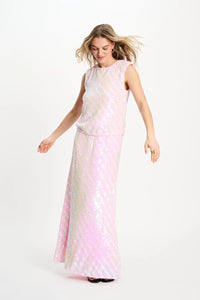 Sequins Skirt Shell Pink