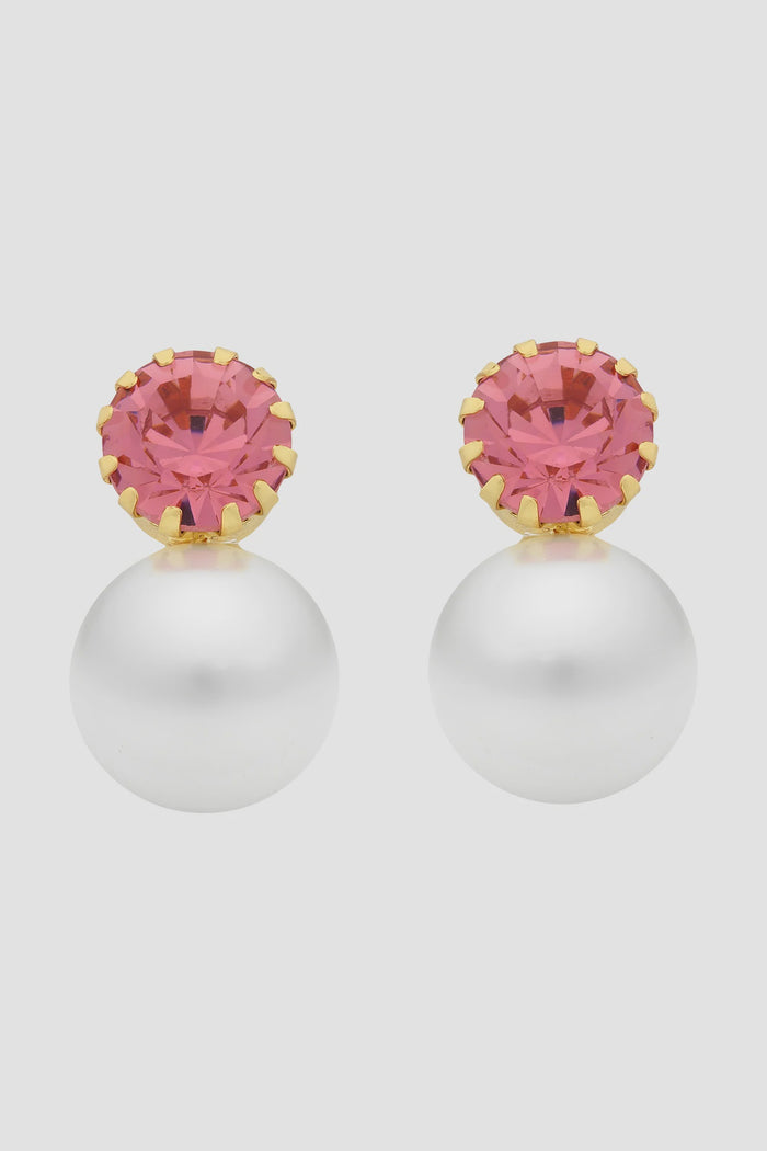 Vera Pink Pearl Earrings