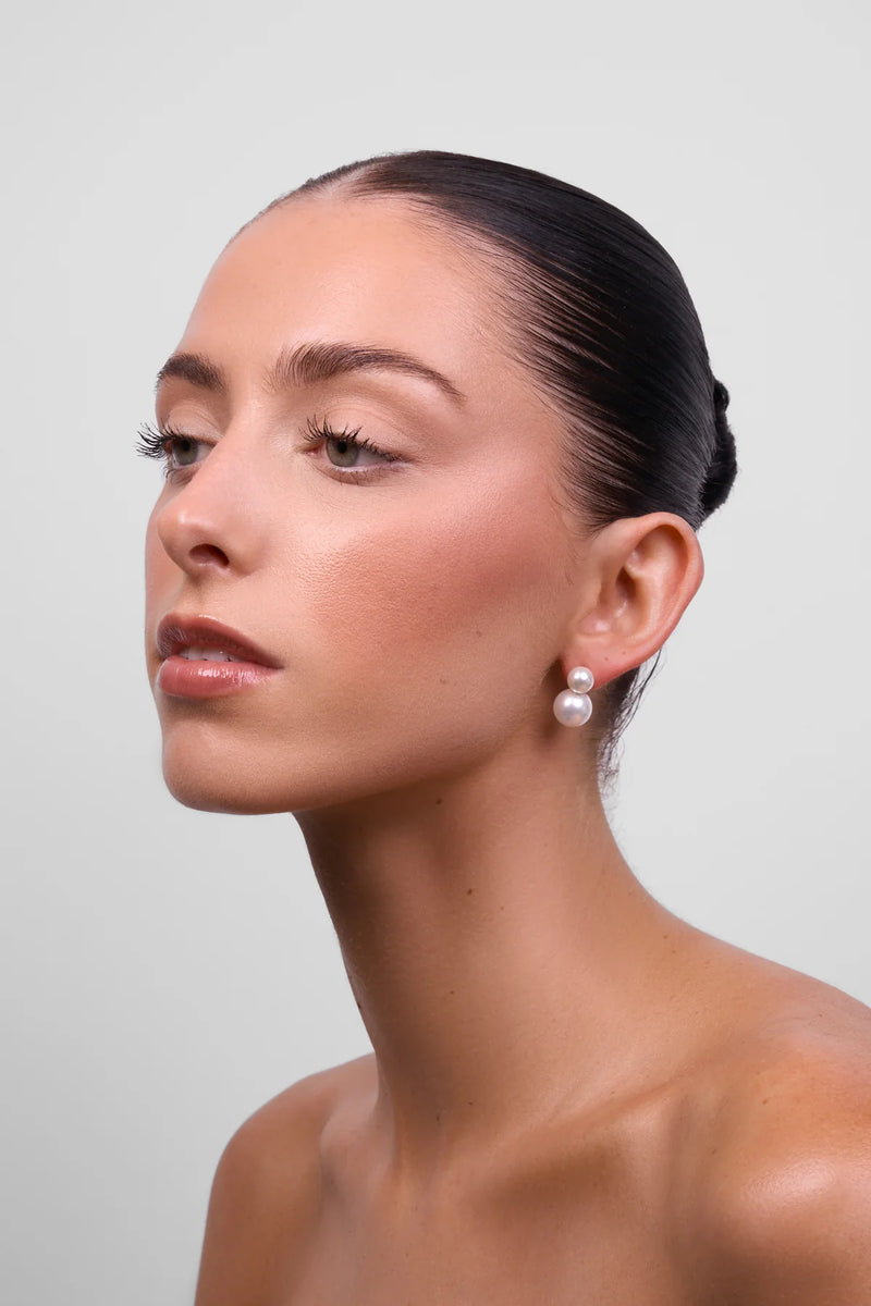 Valentina Double Pearl Earring