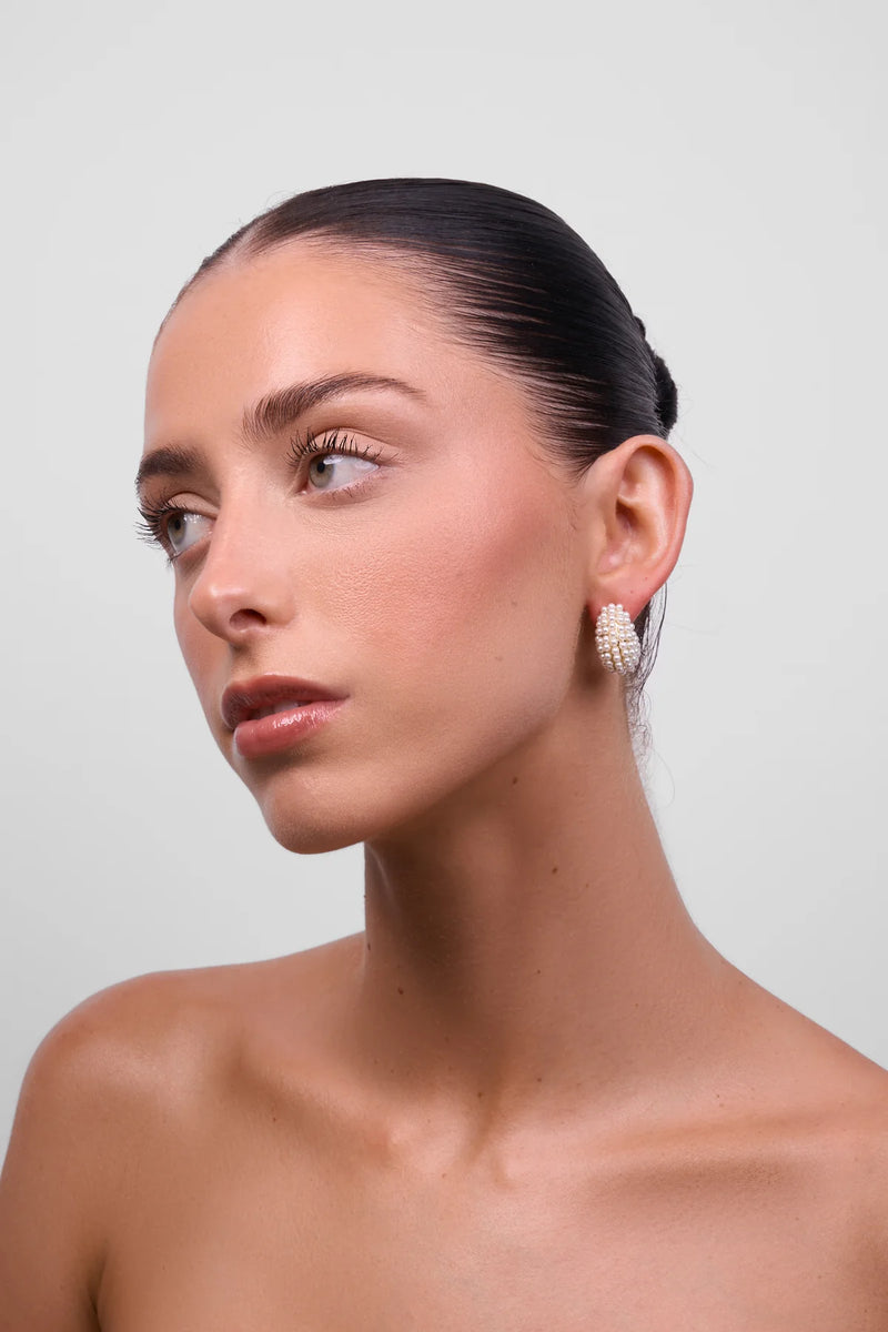 Nessa Gold  Pearl Earring