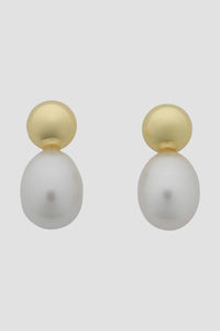 Cove Gold Pearl Earring