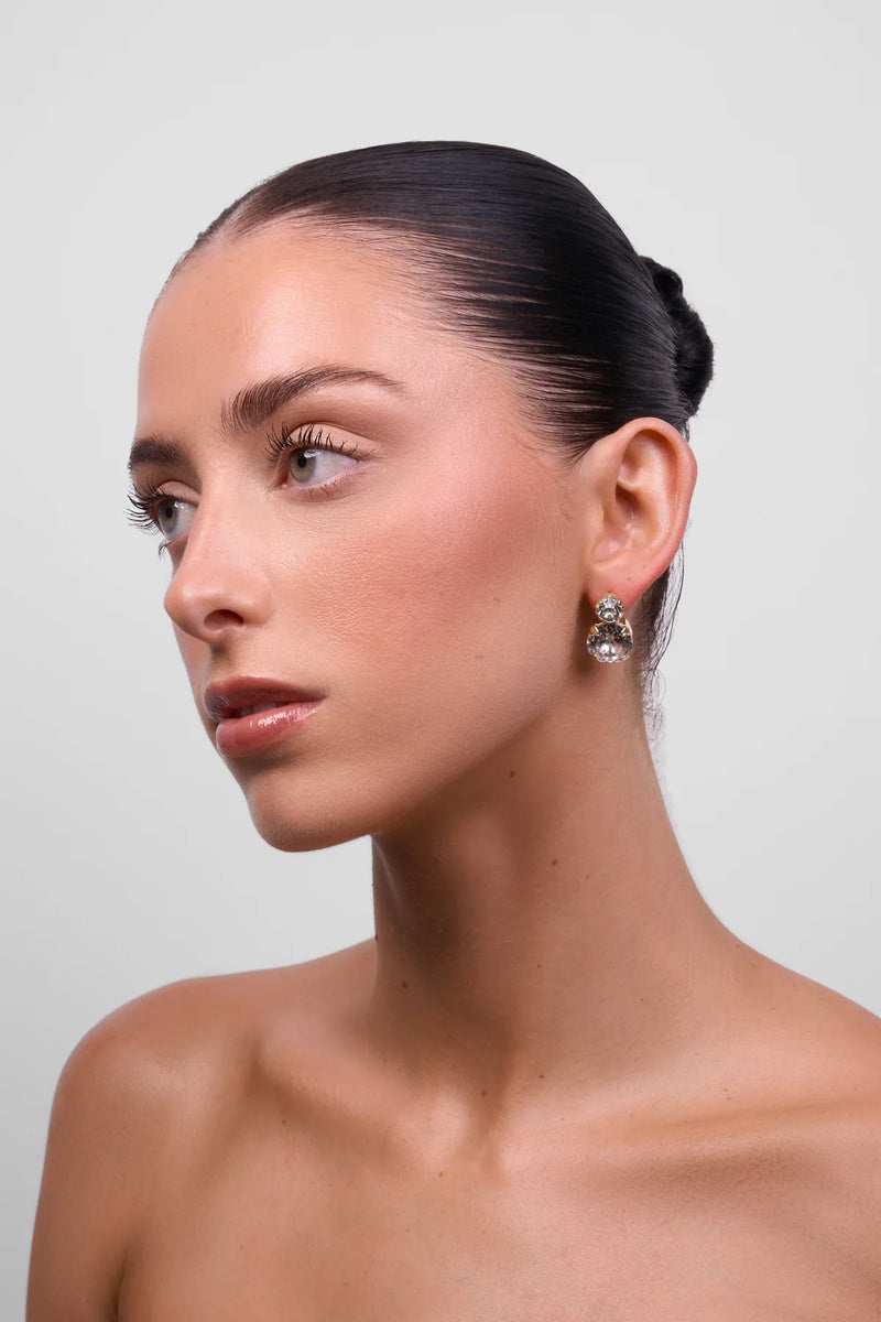 Royal Gold Crystal Earring