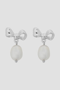 Alice Silver Bow Earring