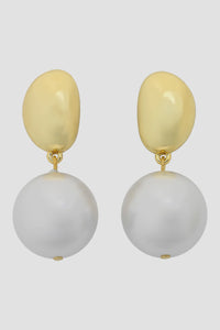 Selma Gold Pearl Earring