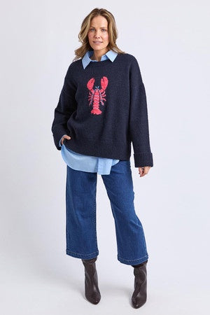 Lobster Intersaid Knit Navy