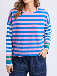 Taffy Long Sleeve Stripe Tee