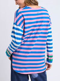 Taffy Long Sleeve Stripe Tee