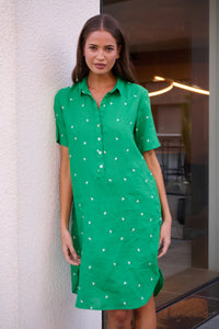 Envie Shirt Dress Green