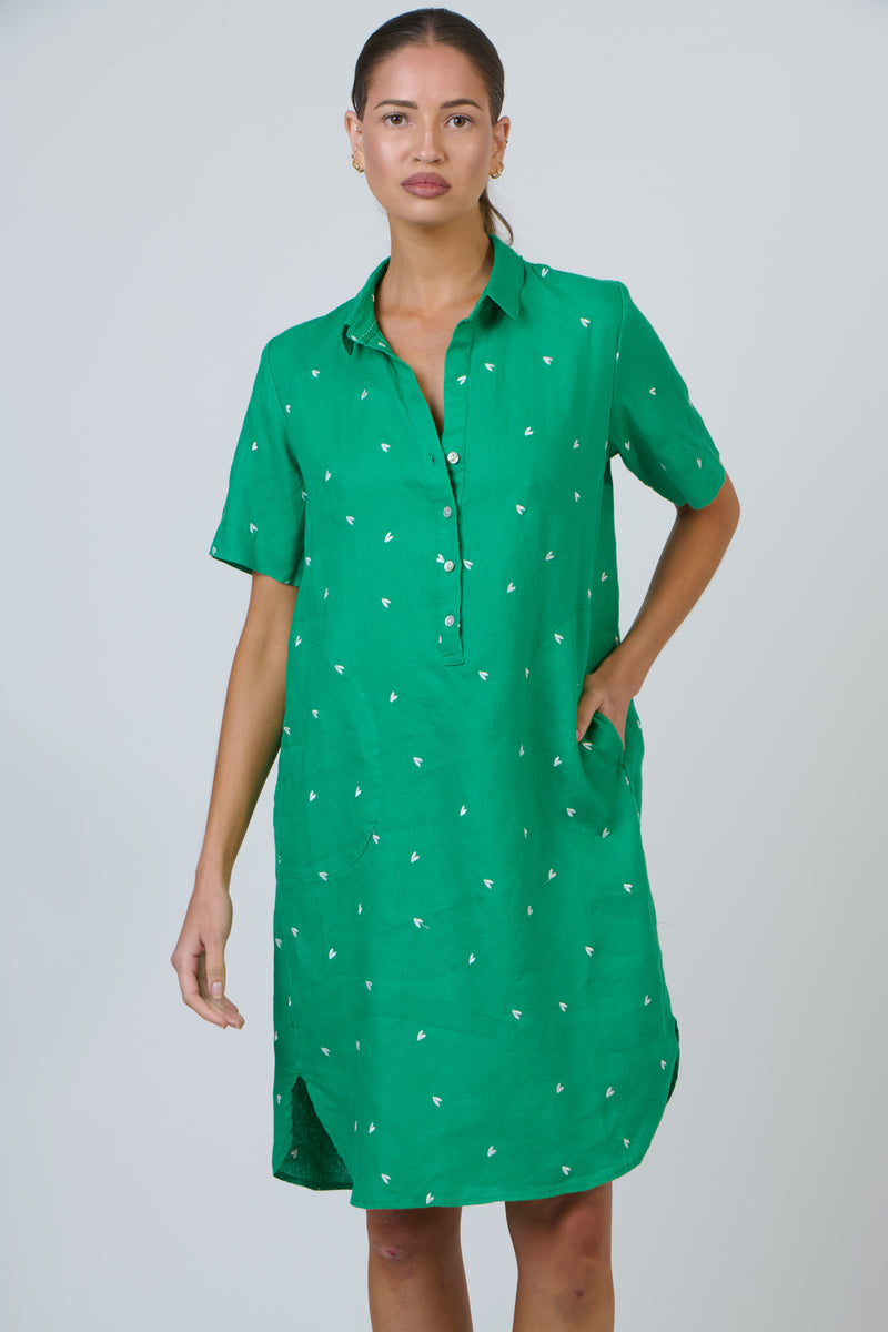 Envie Shirt Dress Green