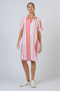 Pareo Shirt Dress Stripes