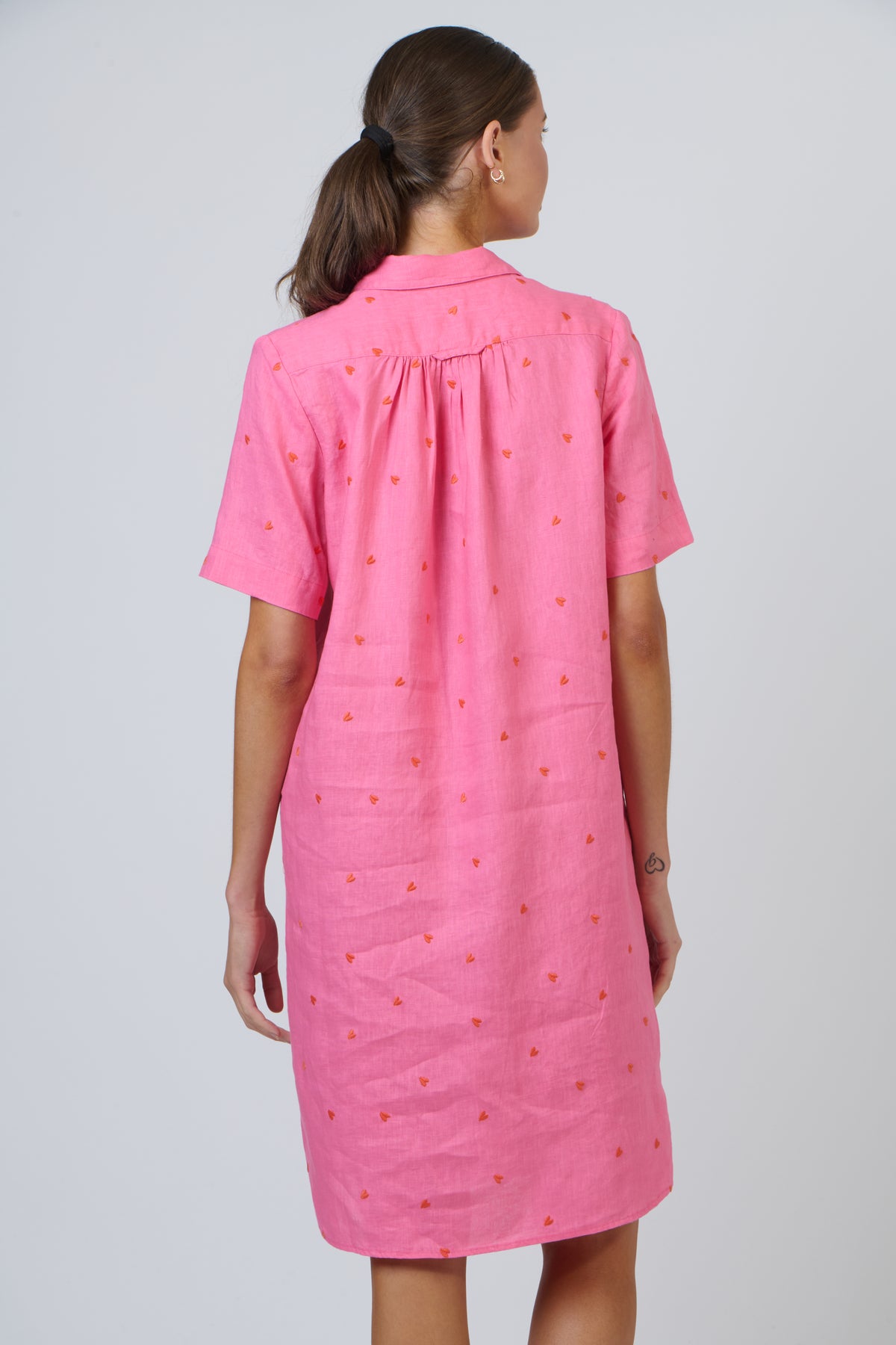 Amour Shirt Dress Pink