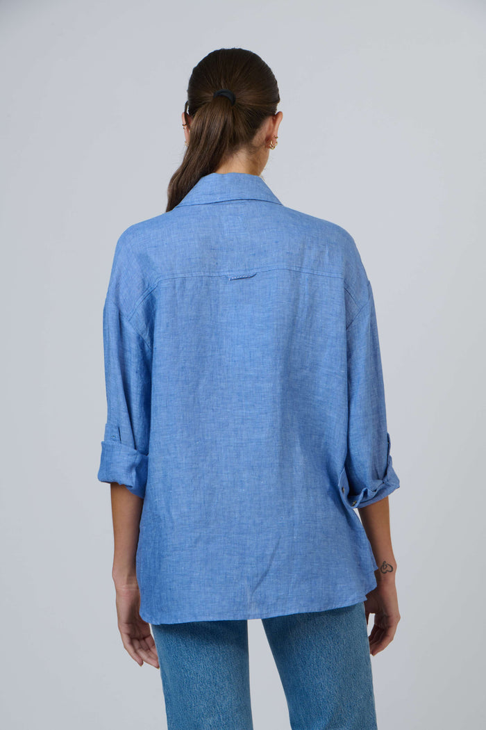 Boyfriend Shirt Azur