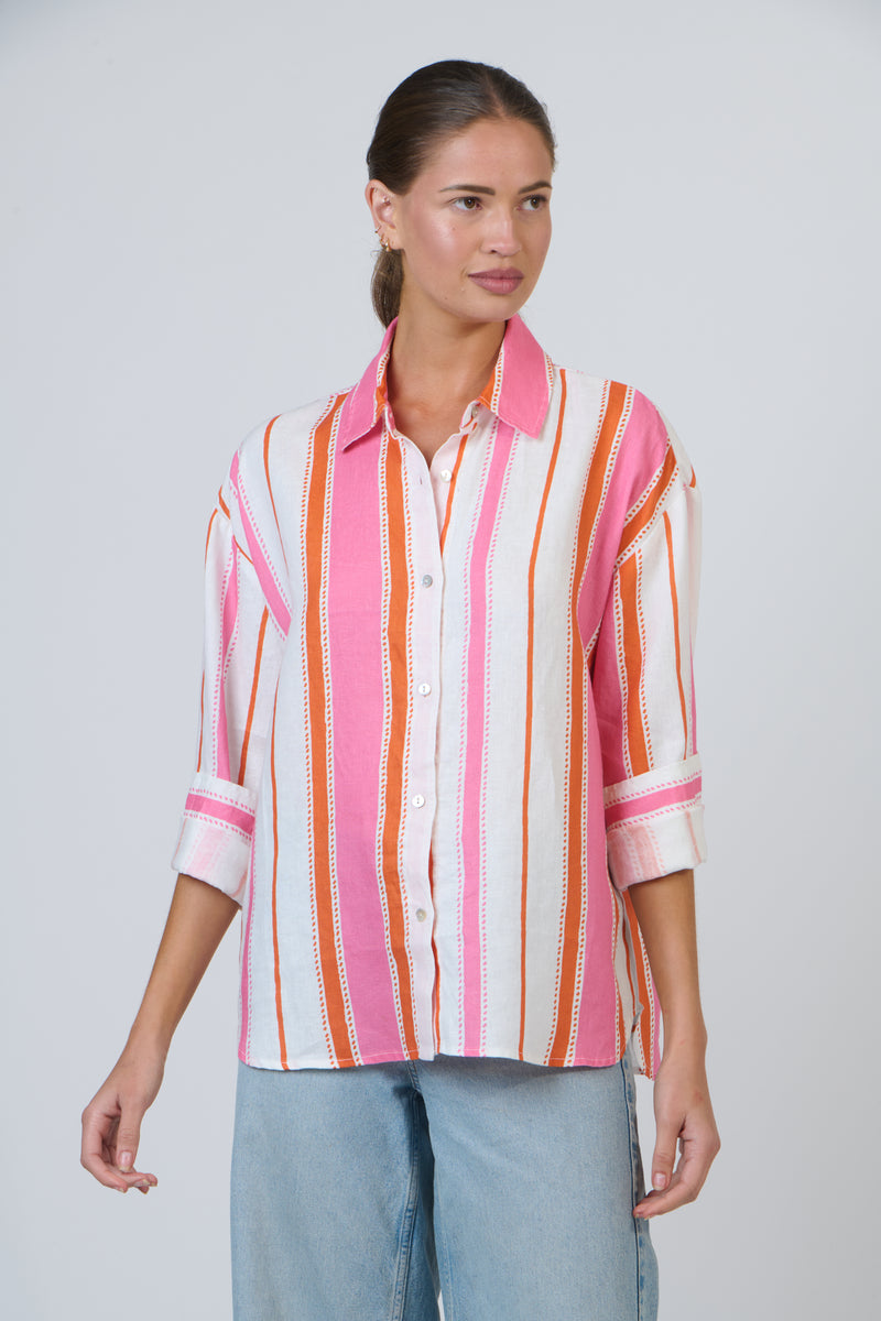 Pareo Linen Shirt Stripes