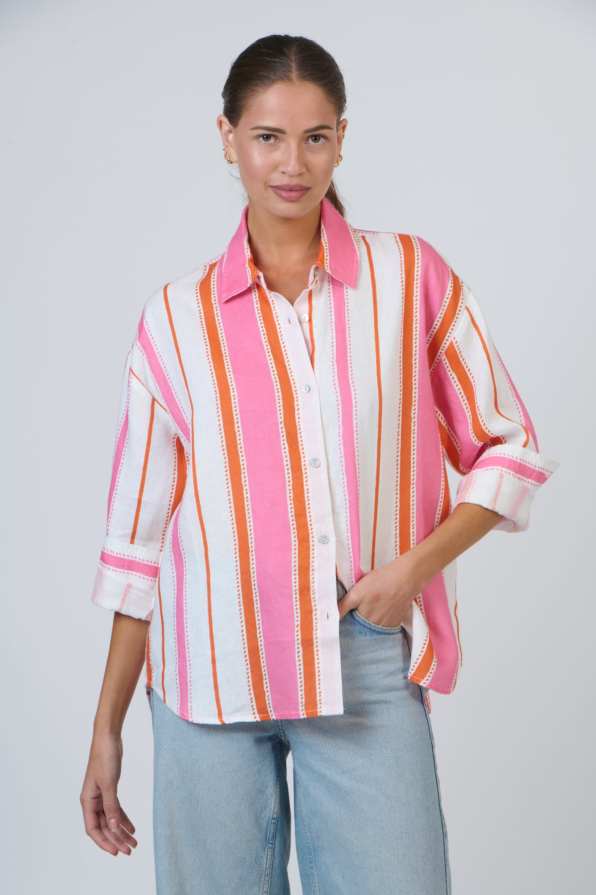 Pareo Linen Shirt Stripes