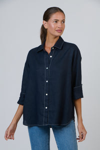 Boyfriend Shirt Marine