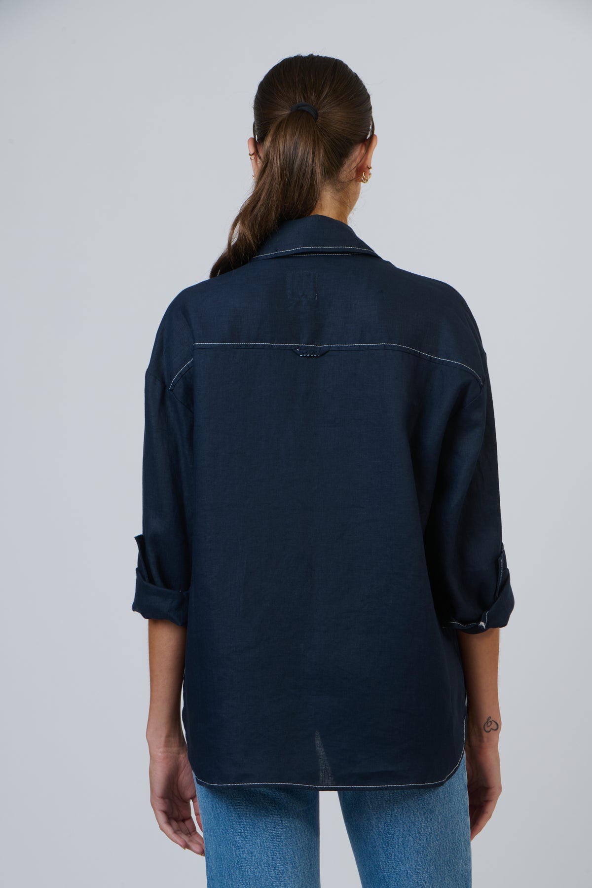 Boyfriend Shirt Marine