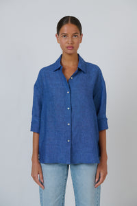 Linen Shirt Indigo