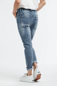 Emma Distressed Denim Jean