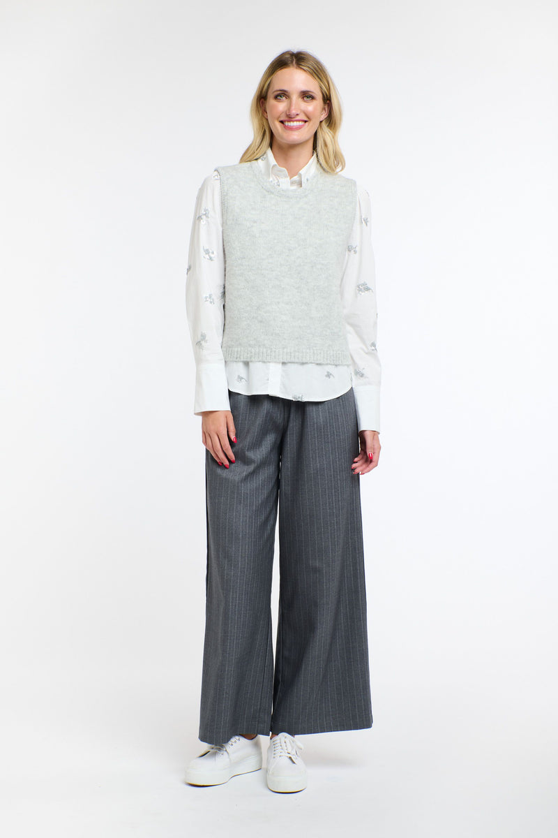 Penelope Shirt Silver Sequins