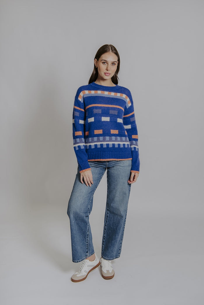 Geo Pacquard Pullover