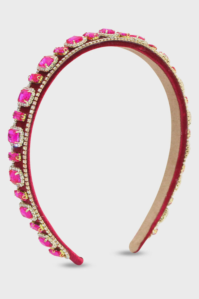 Sabine Headband Hot Pink