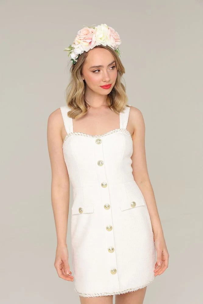 Giulia Headpiece White