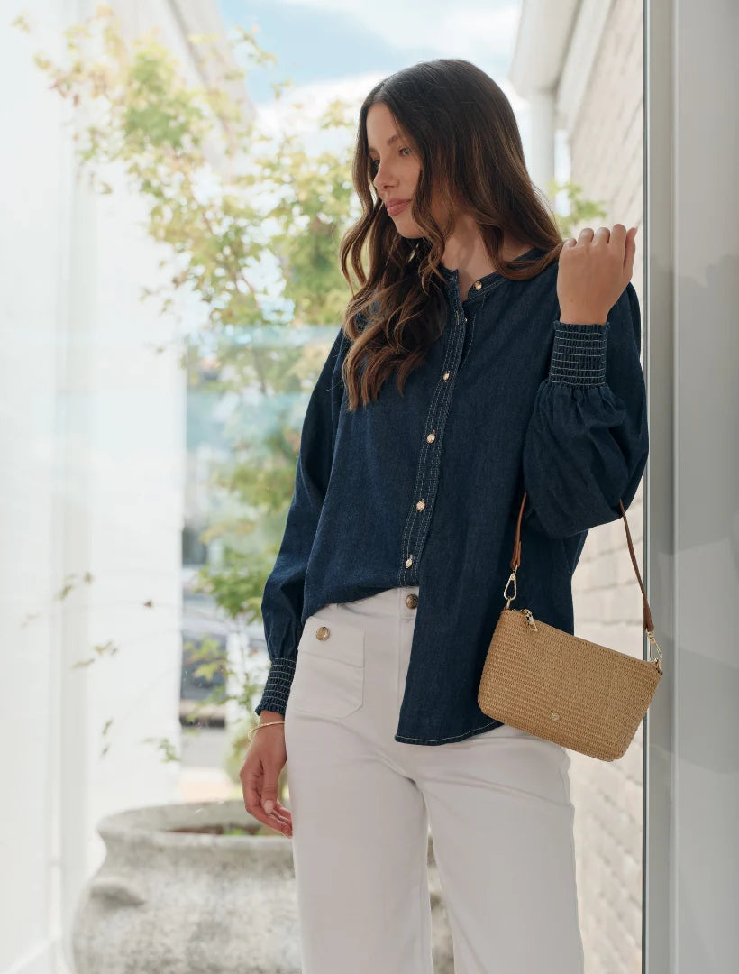 Fleur Denim Shirt Indigo