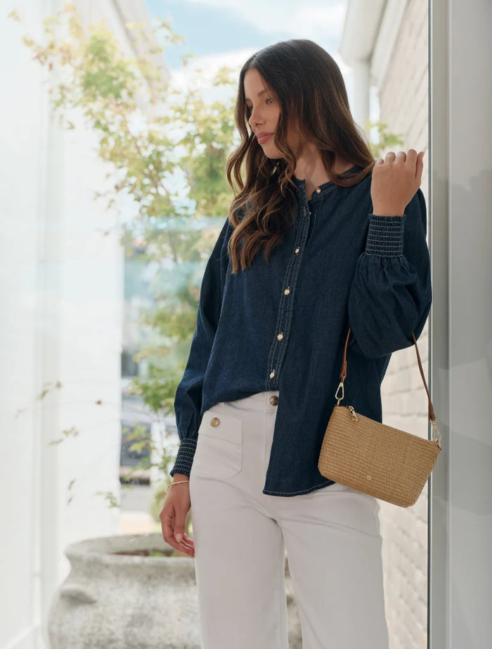 Fleur Denim Shirt Indigo