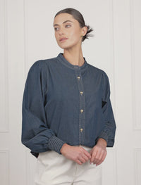 Fleur Denim Shirt Indigo