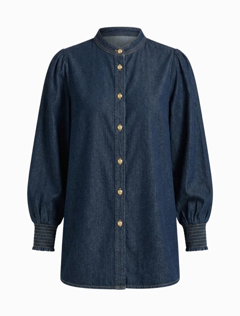 Fleur Denim Shirt Indigo