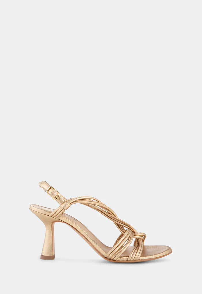 Floral Gold Heel