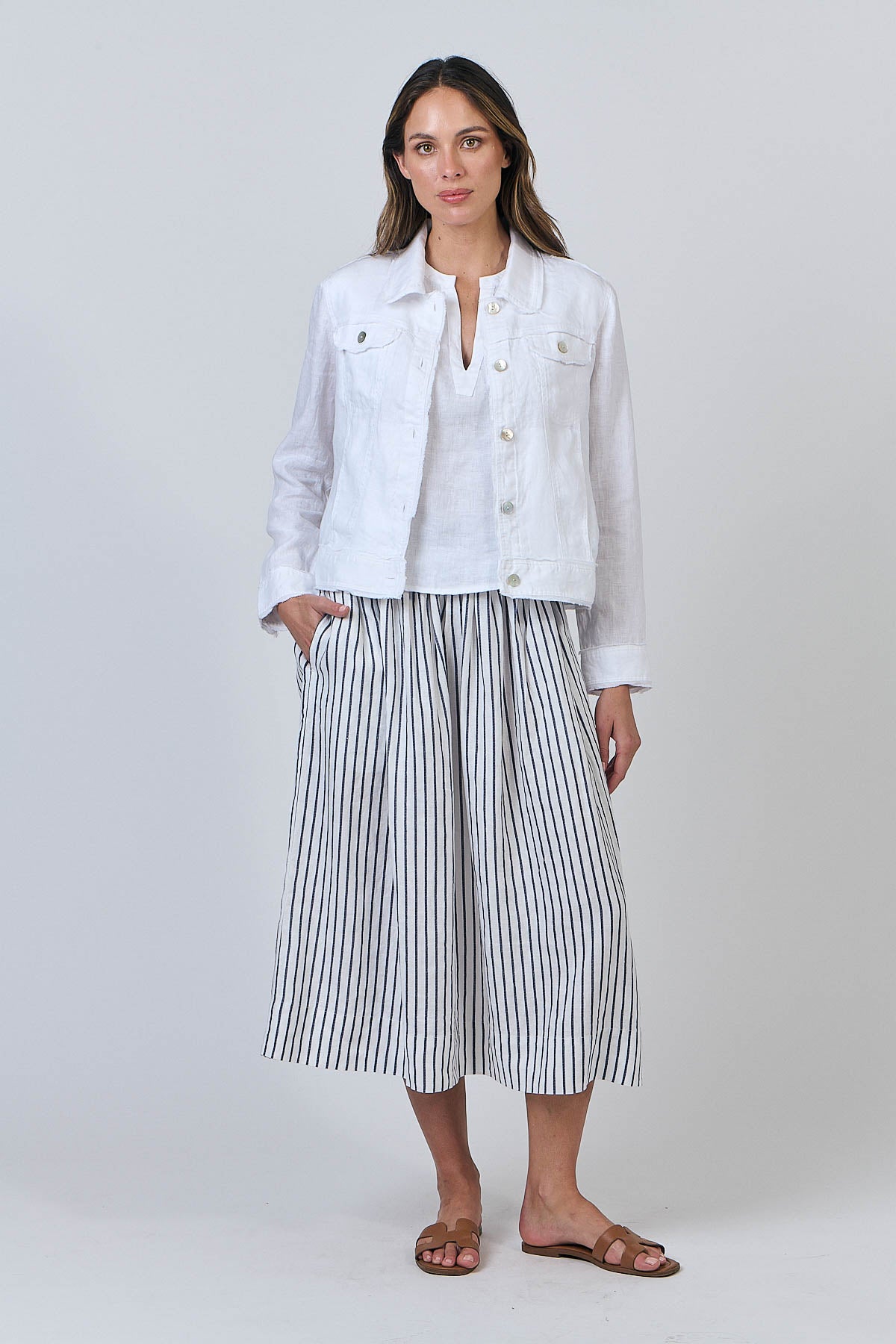 Cropped Jacket White