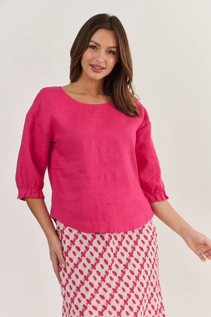 Frill 3/4 Sleeve Primula