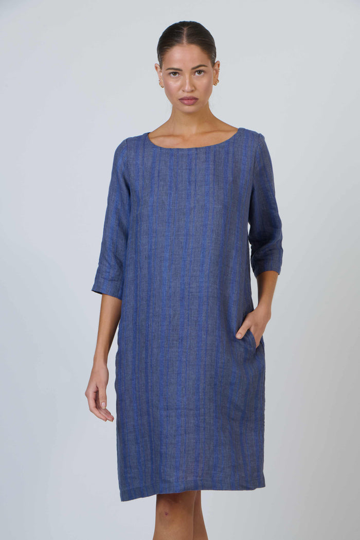 GA486 Pipe Linen Dress