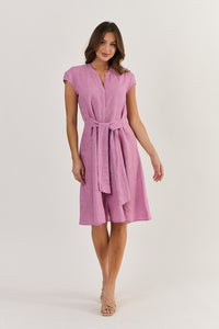 Cap Sleeve Dress Fig