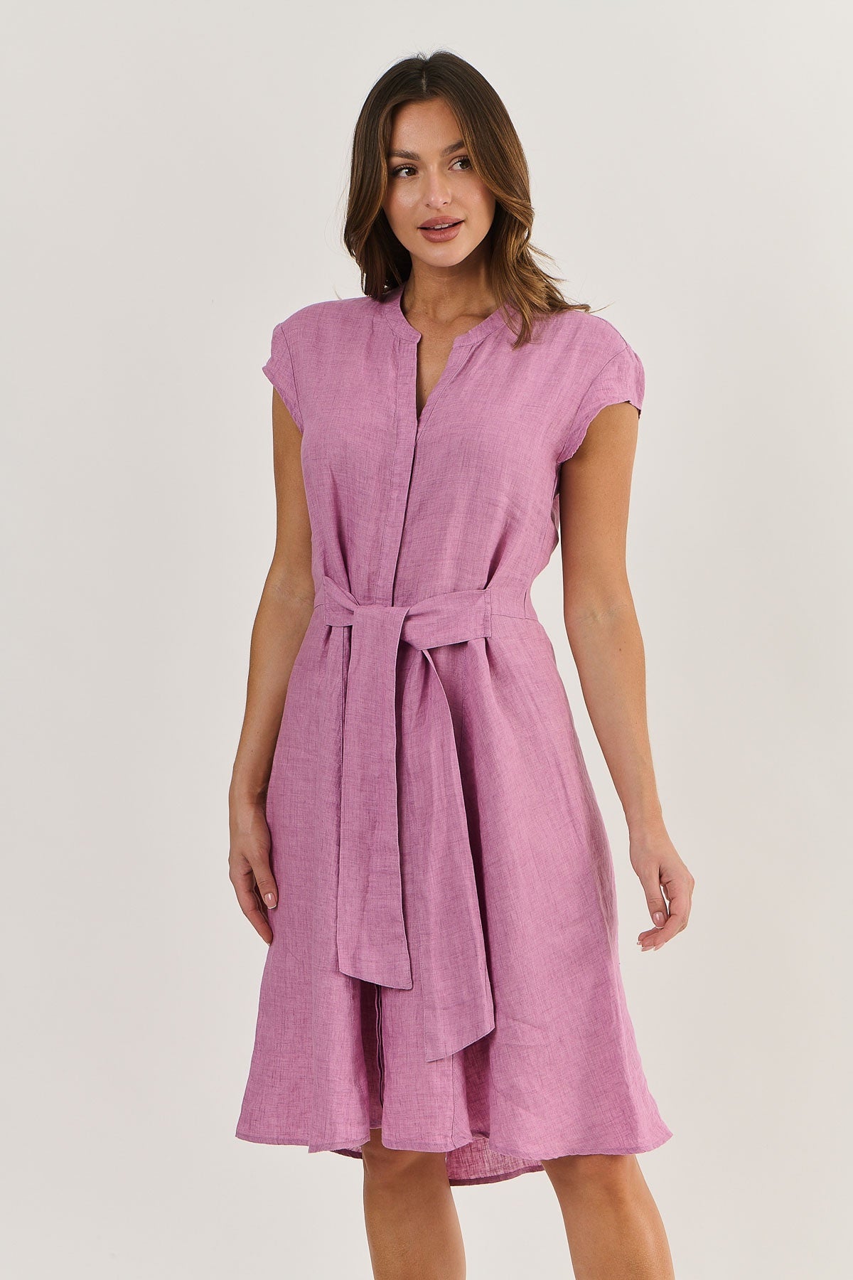 Cap Sleeve Dress Fig