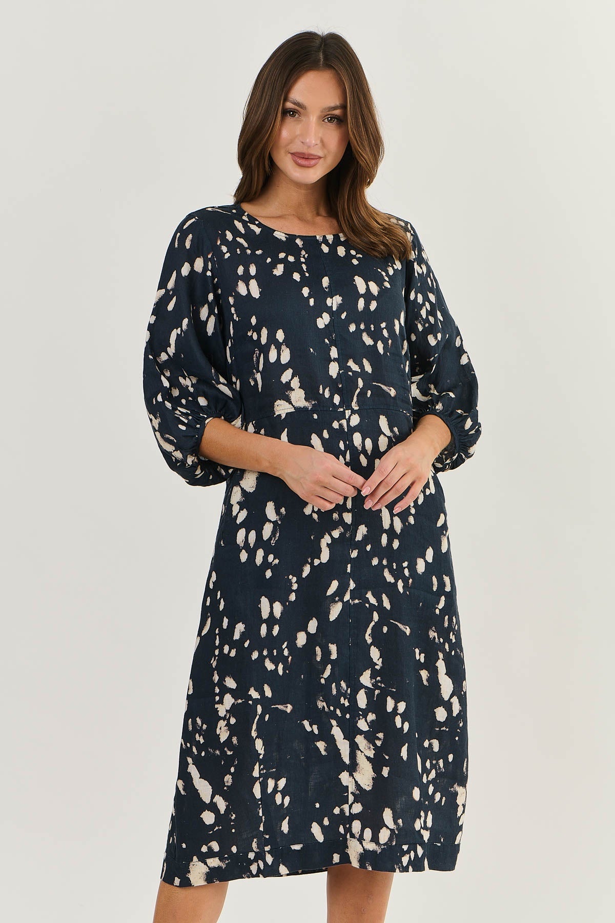 Gather Sleeve Dress Uni