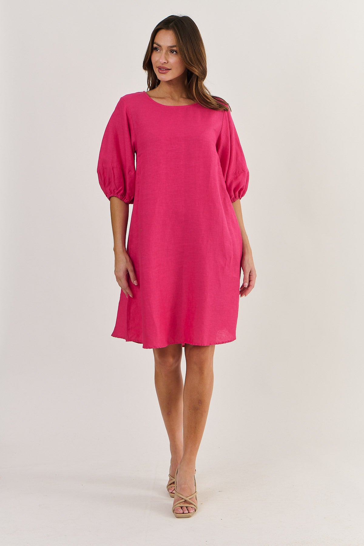 Gather Sleeve Dress Primula