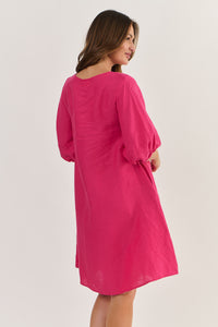 Gather Sleeve Dress Primula