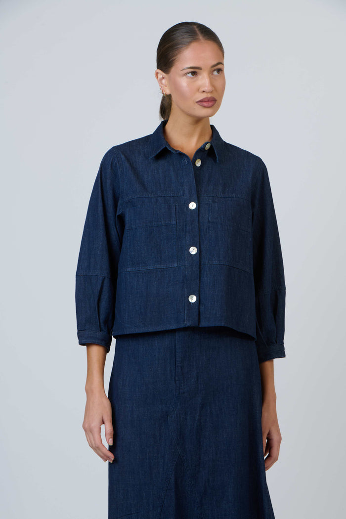 GA598 Ink Denim Shirt