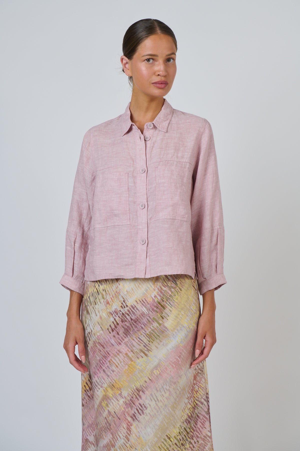GA598 Linen Jacket Radish