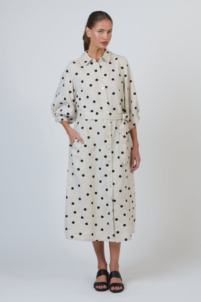 GA607 Poppy Linen Dress