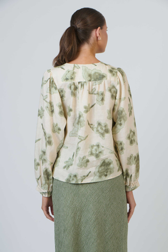GA645 Petals Linen Shirt
