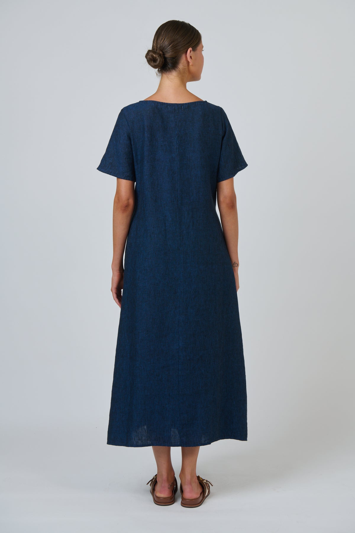 GA684 Linen Dress Eclipse