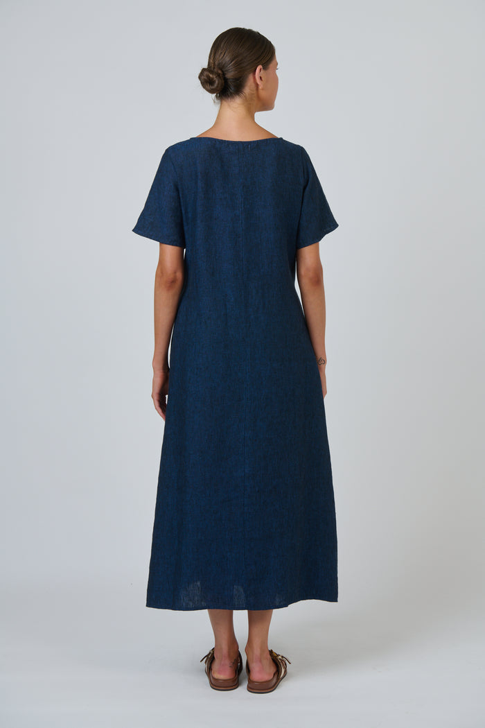 GA684 Linen Dress Eclipse