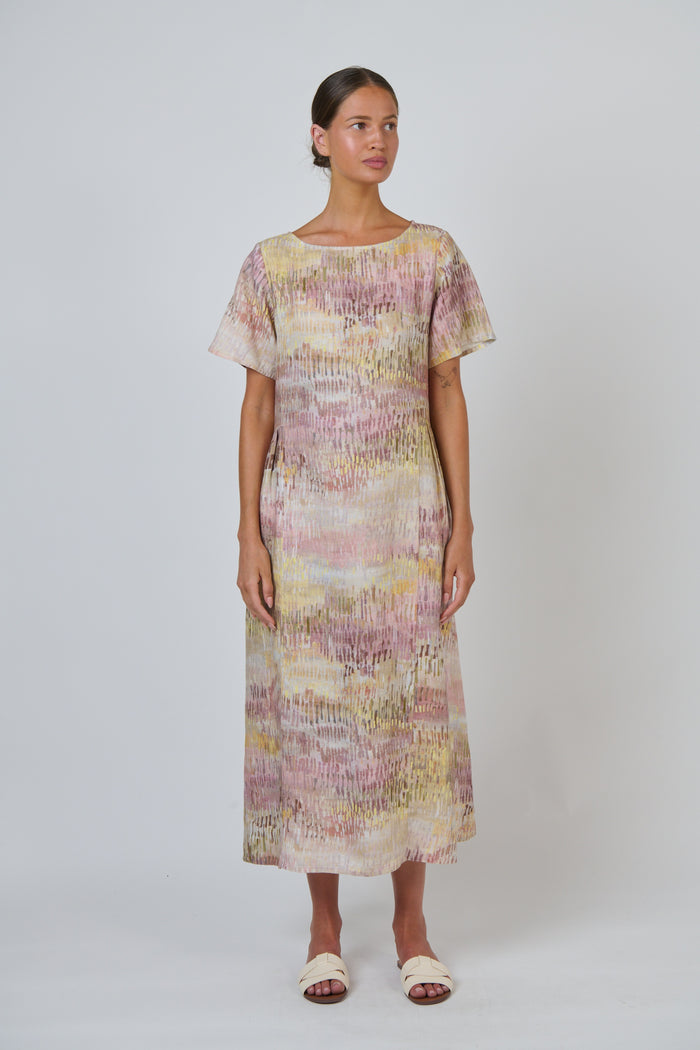 GA684 Linen Dress Jardin