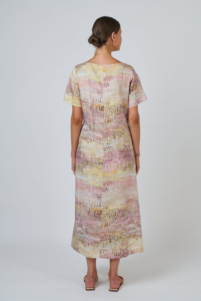GA684 Linen Dress Jardin